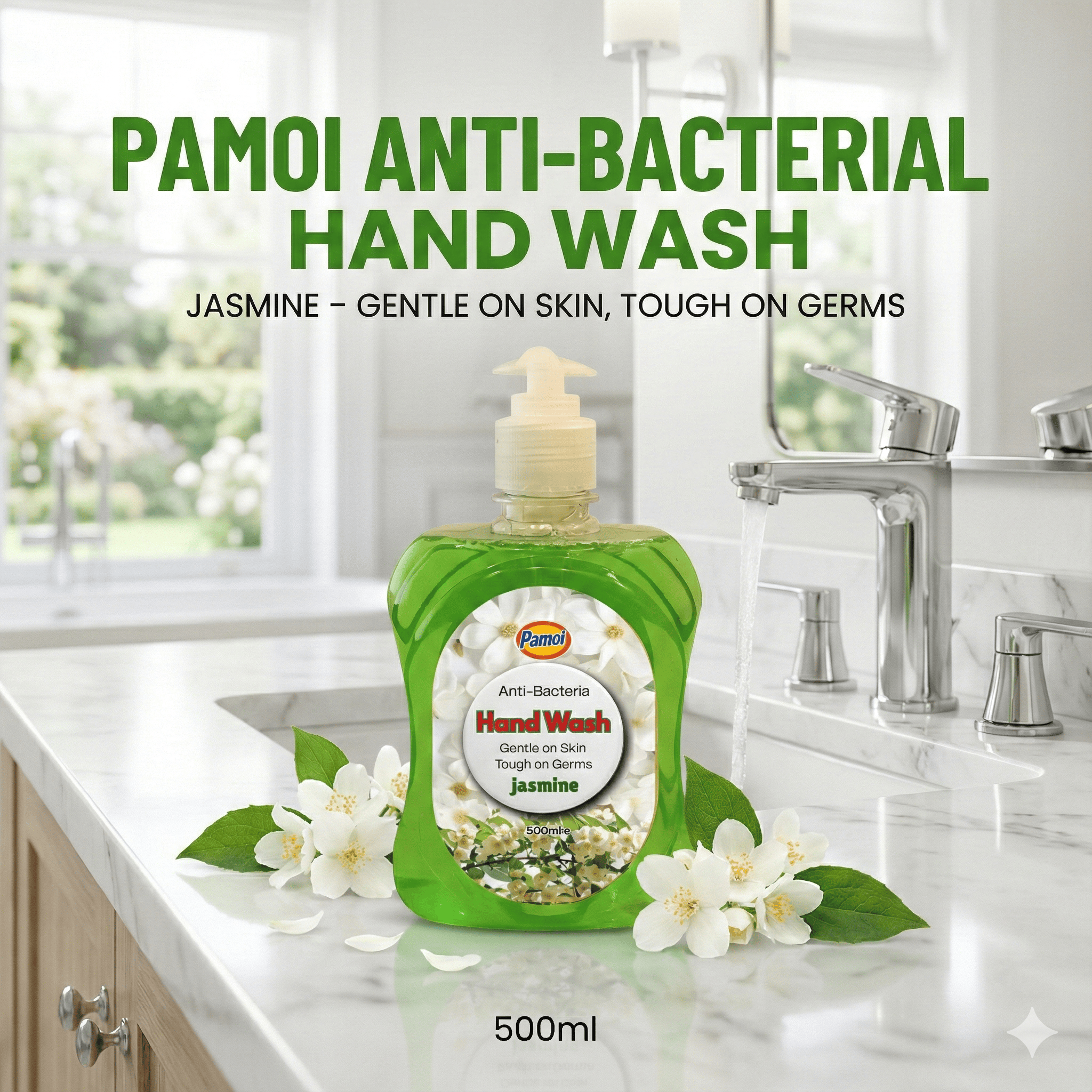 anti bacterial jasmine hand wash liquid