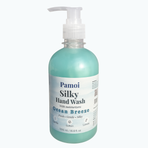 pamoi silky hand wash ocean breeze 500ml
