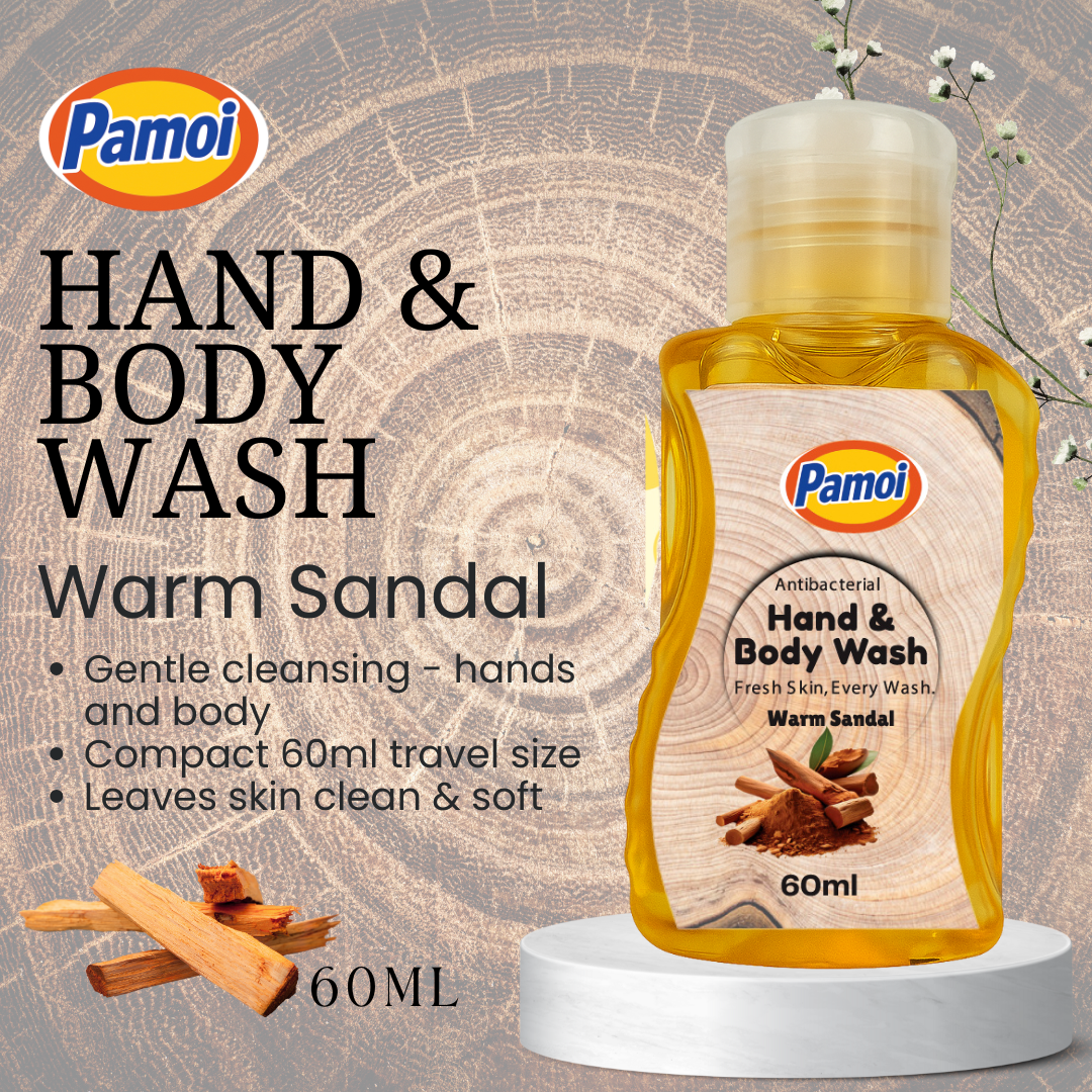 🪵 Pamoi Hand & Body Wash – Warm Sandal - Image 2